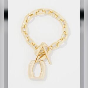 White House Black Market Gold bauble link toggle Bracelet